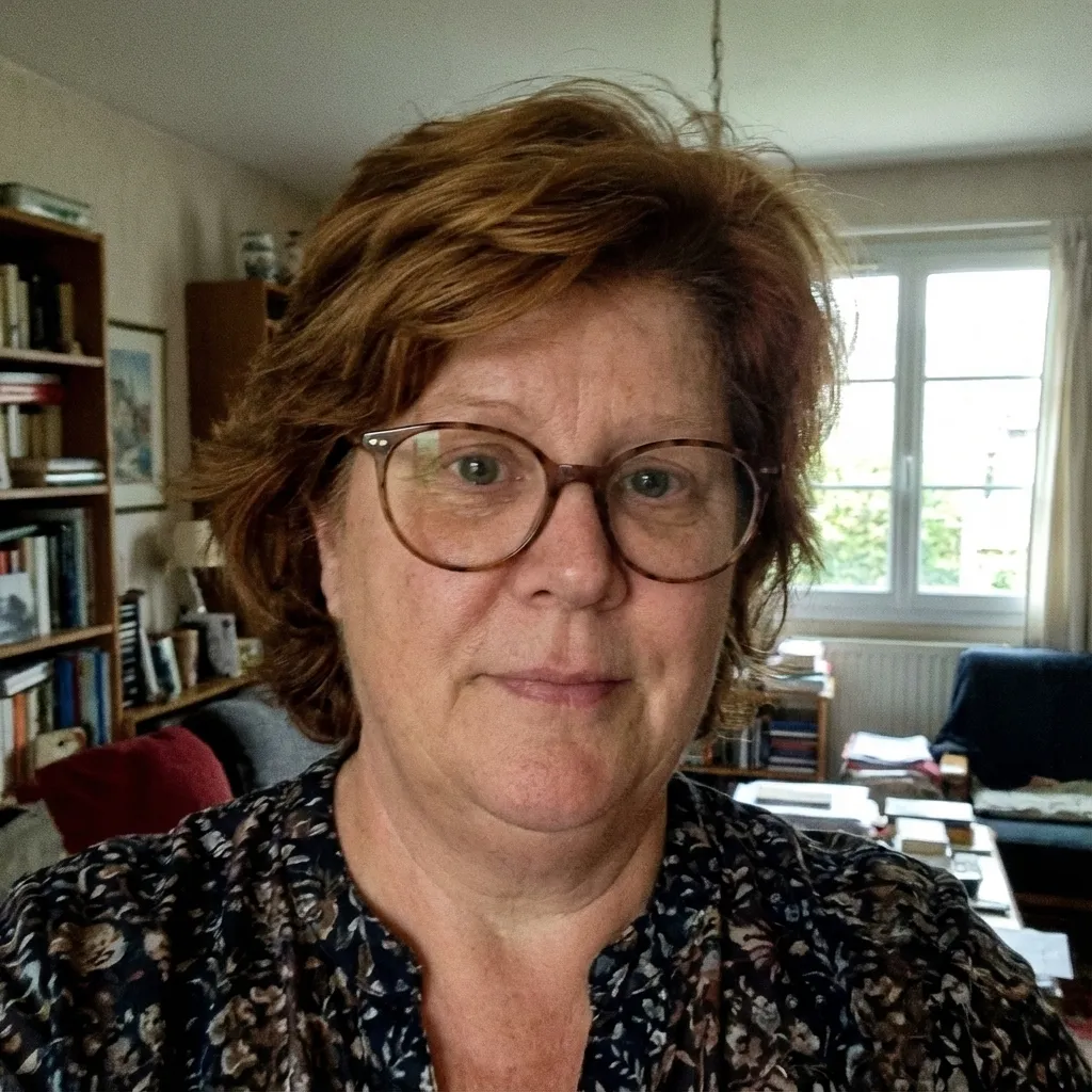 vrouw met bril die een pakket bij praeparum heeft afgesloten